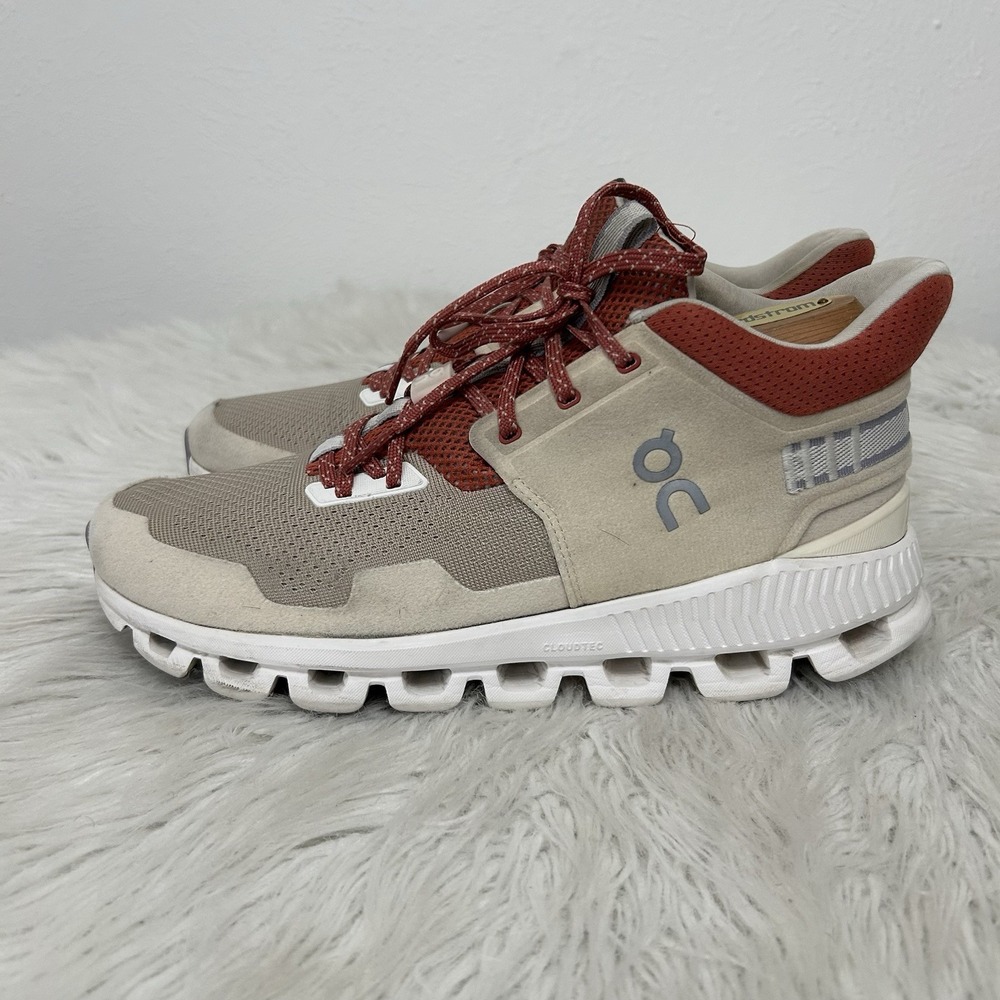 On Cloud Hi Edge Women's Sz 9 Sand Pearl Running Shoe CloudTec‎ Swiss Engineered